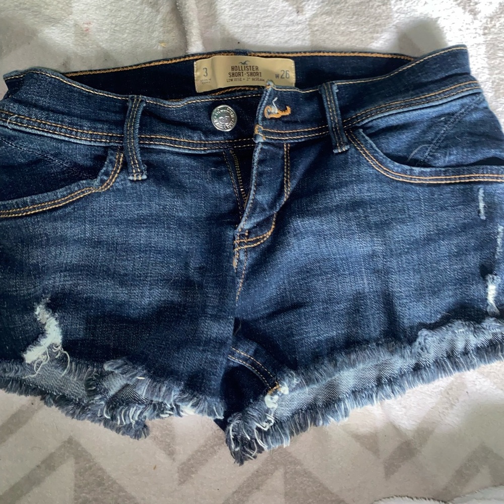 Hollister Ripped Jean Shorts